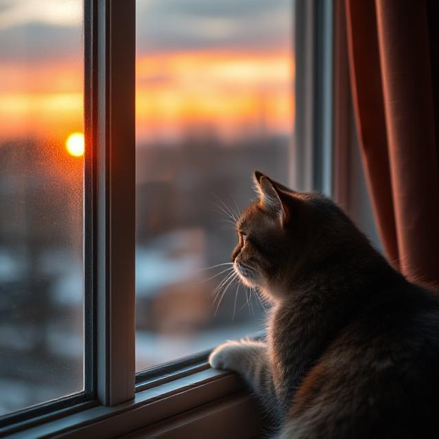 Cat at window