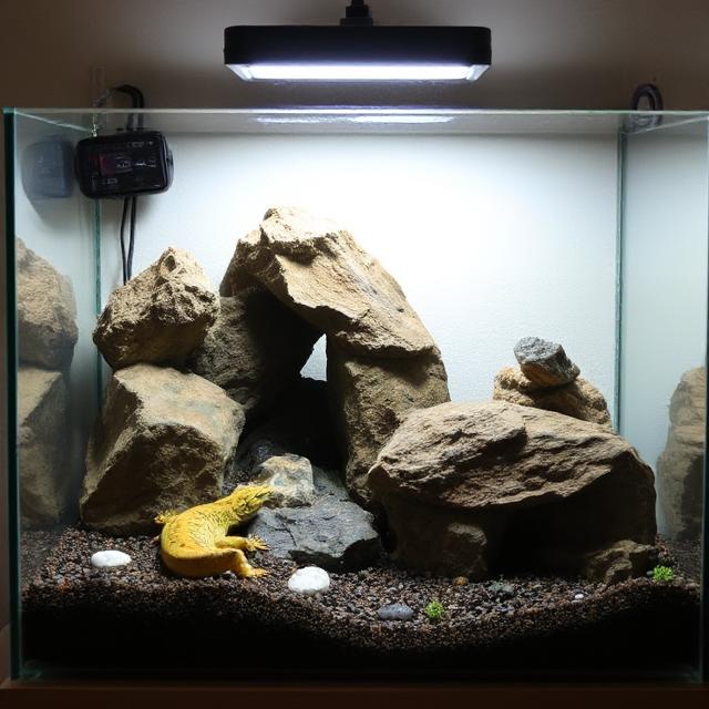 Reptile care setup